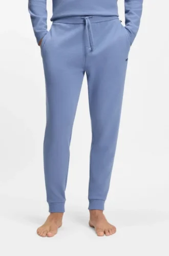 Waffle-structure pyjama bottoms in a cotton blend