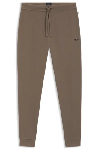 Waffle-structure pyjama bottoms in a cotton blend