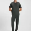 Waffle-structure pyjama bottoms in a cotton blend