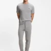 Waffle-structure pyjama bottoms in a cotton blend