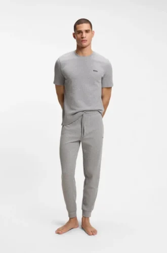 Waffle-structure pyjama bottoms in a cotton blend