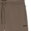 Waffle-structure pyjama bottoms in a cotton blend