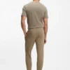 Waffle-structure pyjama bottoms in a cotton blend