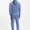 Waffle-structure pyjama bottoms in a cotton blend