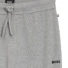 Waffle-structure pyjama bottoms in a cotton blend