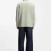 Waffle-structure T-shirt in a cotton blend