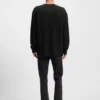 Waffle-structure T-shirt in a cotton blend