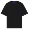 Waffle-structure T-shirt in a cotton blend