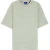 Waffle-structure T-shirt in a cotton blend
