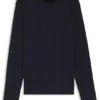 Waffle-texture sweatshirt in a cotton blend