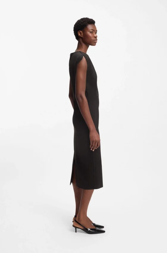 Waistband-detail dress in stretch jersey Waistband-detail dress in stretch jersey