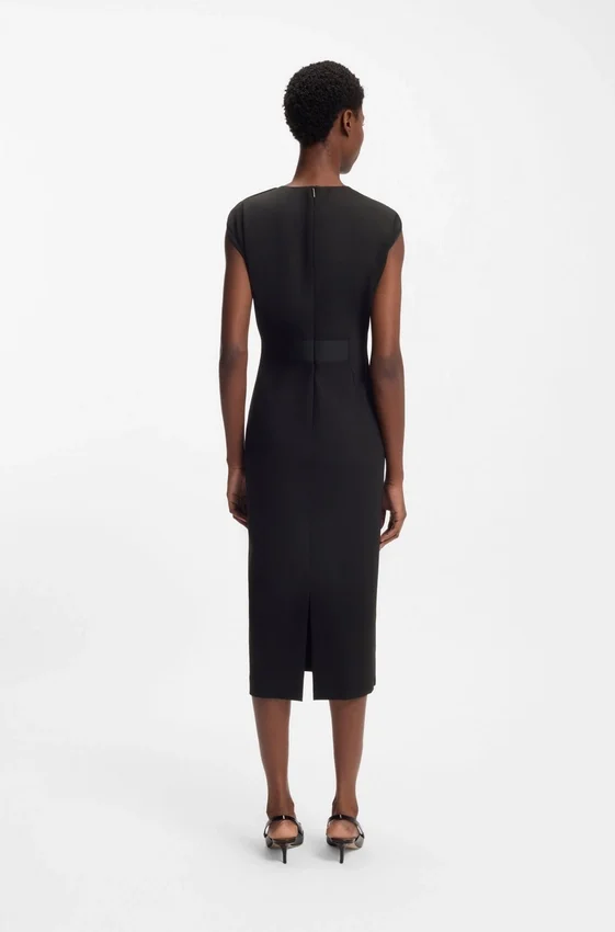 Waistband-detail dress in stretch jersey Waistband-detail dress in stretch jersey