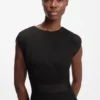 Waistband-detail dress in stretch jersey Waistband-detail dress in stretch jersey