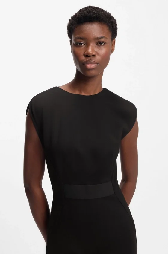 Waistband-detail dress in stretch jersey Waistband-detail dress in stretch jersey
