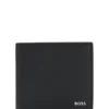 Wallet with silver-foil logo
