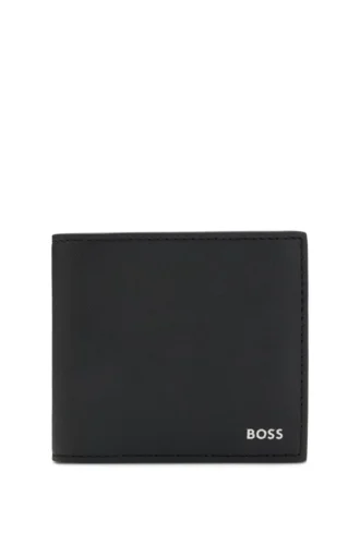 Wallet with silver-foil logo
