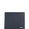Wallet with silver-foil logo