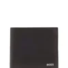 Wallet with silver-foil logo