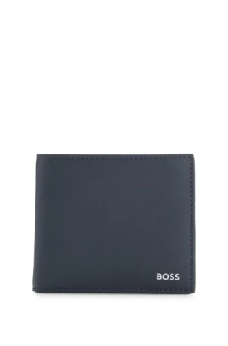Wallet with silver-foil logo