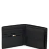 Wallet with silver-foil logo