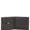 Wallet with silver-foil logo