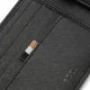 Wallet with silver-foil logo