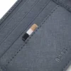 Wallet with silver-foil logo