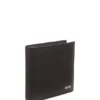 Wallet with silver-foil logo