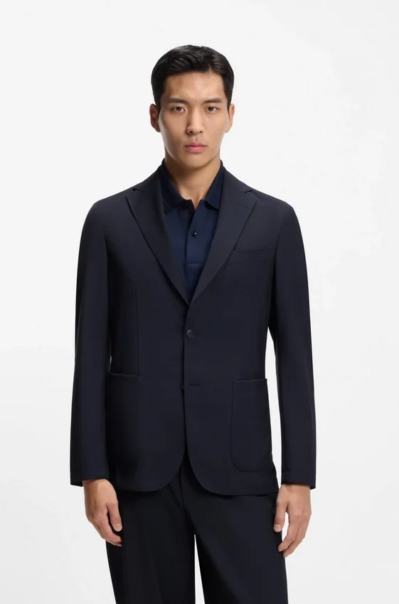 Washable slim-fit jacket in a wool blend Washable slim-fit jacket in a wool blend