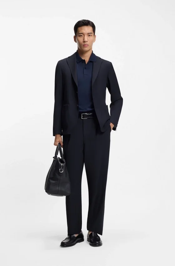 Washable slim-fit jacket in a wool blend Washable slim-fit jacket in a wool blend