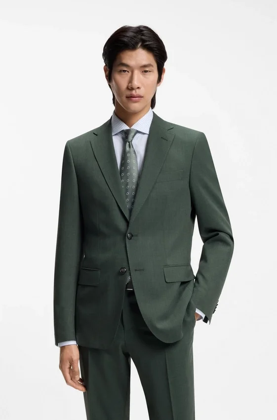 Washable slim-fit jacket in stretch cloth Washable slim-fit jacket in stretch cloth