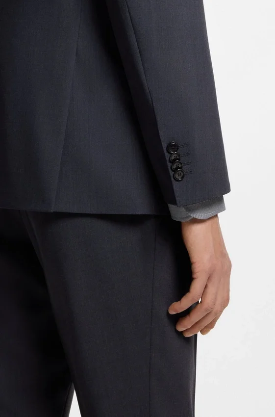 Washable slim-fit jacket in stretch cloth Washable slim-fit jacket in stretch cloth