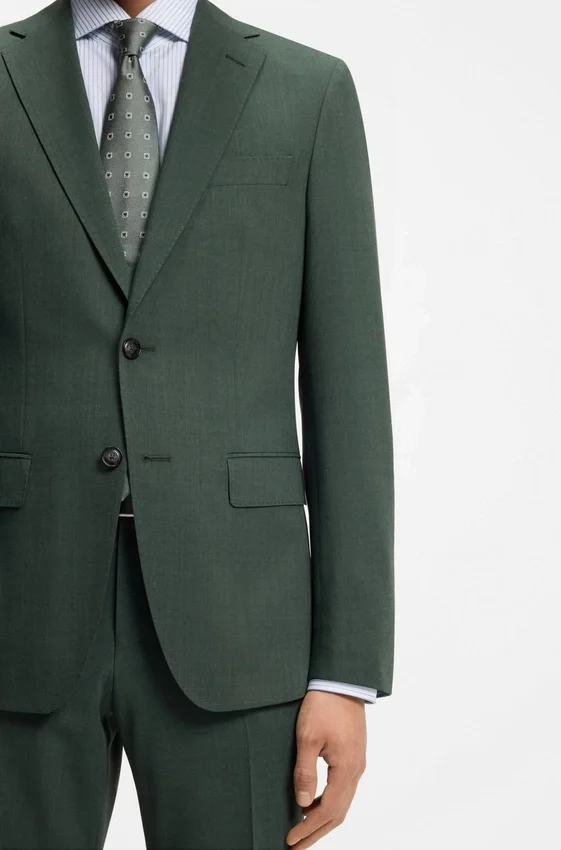 Washable slim-fit jacket in stretch cloth Washable slim-fit jacket in stretch cloth