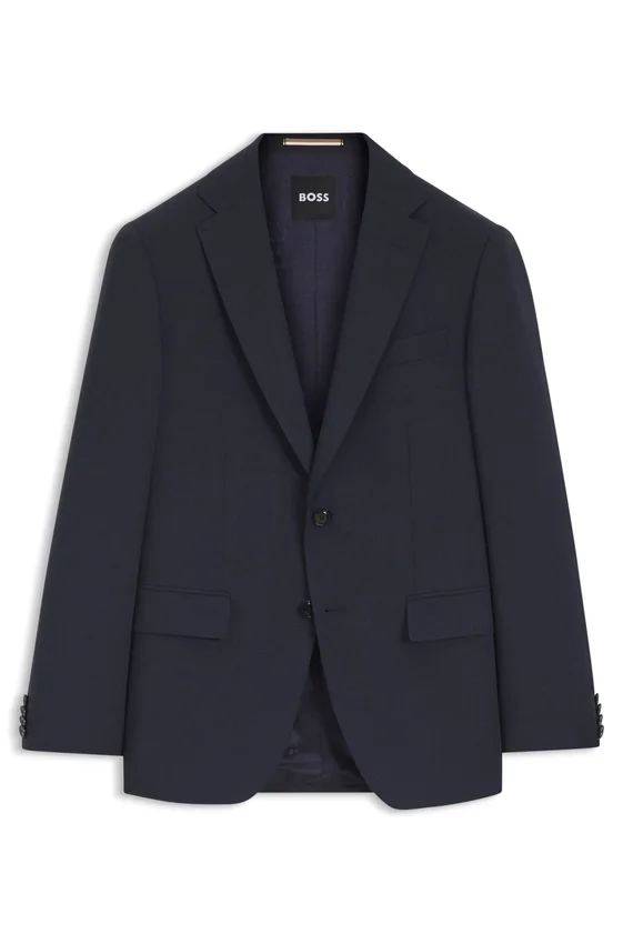 Washable slim-fit jacket in stretch cloth Washable slim-fit jacket in stretch cloth