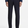 Washable slim-fit trousers in a wool blend