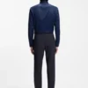 Washable slim-fit trousers in a wool blend