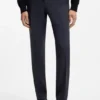Washable slim-fit trousers in stretch cloth