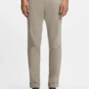 Washable slim-fit trousers in stretch cotton