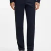 Washable slim-fit trousers in stretch cotton