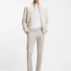 Washable slim-fit trousers in stretch cotton