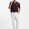Washable slim-fit trousers in stretch cotton