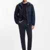 Washable slim-fit trousers in stretch cotton