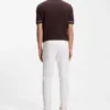 Washable slim-fit trousers in stretch cotton