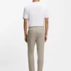 Washable slim-fit trousers in stretch cotton