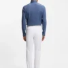 Washable slim-fit trousers in stretch cotton