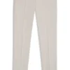 Washable slim-fit trousers in stretch cotton