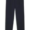 Washable tapered-fit trousers in a wool blend
