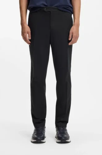 Washable tapered-fit trousers in stretch fabric Washable tapered-fit trousers in stretch fabric
