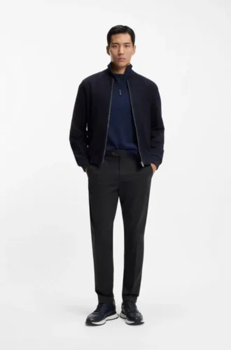 Washable tapered-fit trousers in stretch fabric Washable tapered-fit trousers in stretch fabric