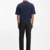 Washable tapered-fit trousers in stretch fabric